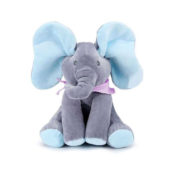 Animated Elephant Toys Plush Singing Elephant with Ears Moving Electric Plush Toy Adorable Elephant Stuffed Animal Toy for BabyM240801