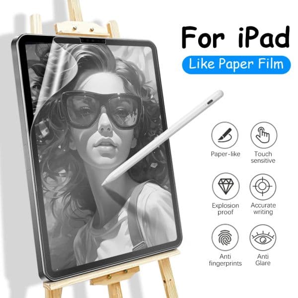 Matte PET Film For iPad Air 13 11 M2 6th 5th 4 3 Like Paper Film Pro 13" 11" M4 12.9 10 9 10th Gen 7th 8th 9th 10.2 10.5 inch Mini 6 Screen Protector For Paper Art Writing