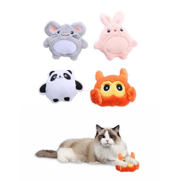 Catnip plush paper Cat toys include catnip cute cartoon animal toysXJ240801