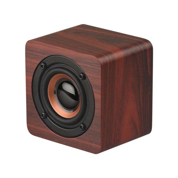 Q1 Portable Speakers Wooden Bluetooth Speaker Wireless Subwoofer Bass Powerful Sound Bar Music Speakers for Smartphone Laptop LL