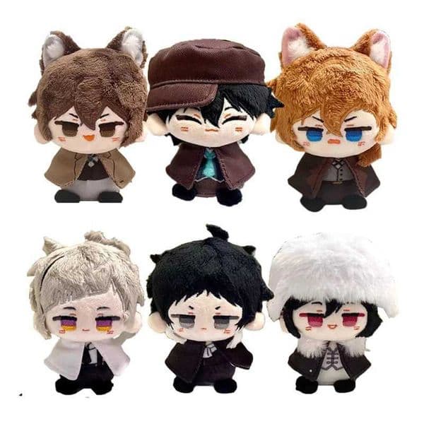 Game And Toy 10Cm Dazai Osamu Plush Nakahara Chuuya Fyodor Dostoevsky Edogawa Rampo stuff animal Doll Mini Pendant Keychain Cute Anime Toy Gift Free Shipping