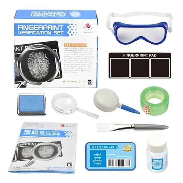 Kids Spy Kit Detective Fingerprint Toys Gifts for Boy Girl Science Experiments Learning Educational Fingerprint Kit with Glasses Y240801