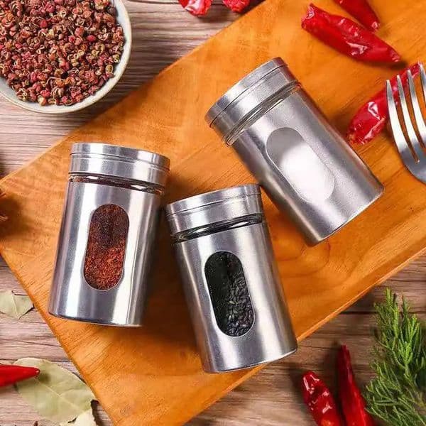 Seasoning Bottle Stainless Steel Household Outdoor Barbecue Tools Pepper Bottle Condiment Bottle Condiment Jar 240801