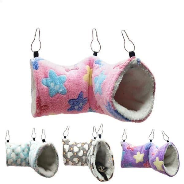 Squirrel Rat Swing Nest Cages Small Animal Hanging Cave Hedgehog Soft Warm Tunnel Cavia Guinea Pig Bed Hamster Hammock 240801