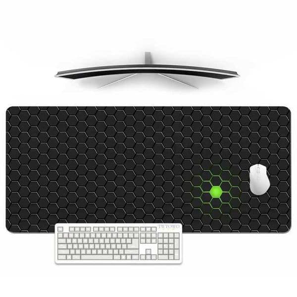Black Geometric Aesthetics Mouse Pad Gaming XL Mousepad XXL Natural Rubber Non-Slip Office Carpet Gaming laptopM240802