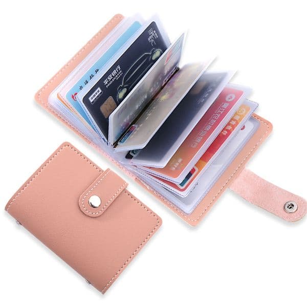 New PU Leather Function 26 Bits Card Anti-theft Case Business Card Holder Men Women Credit Passport Bag ID Passport Card Wallet