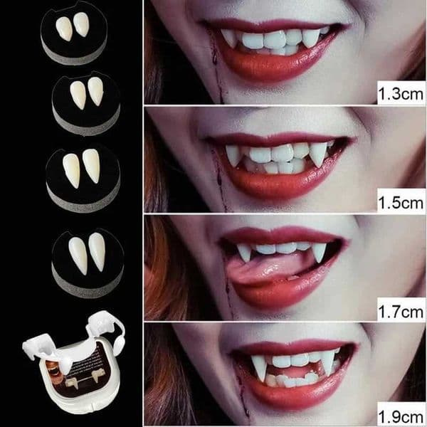 Vampire Teeth Horror Halloween Costume Props Fangs Dentures Props Cosplay Masquerade Party Decoration Fake Teeth Y240801