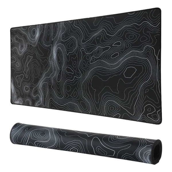 XXL Gaming MousePad White Contour Lines New MousePads Natural Rubber Office Mouse Mat Desktop computer mouse pad Keyboard MatM240802
