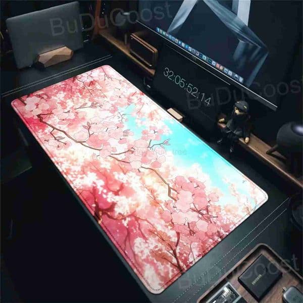 Mouse Pad Gaming New HD Sakura Japanese Cherry Blossom Keyboard Pad Non-Slip Office Carpet Laptop Mice PadM240802