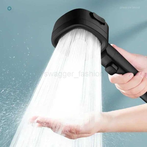 High Pressure Shower Head Water Saving 3 Modes Shower Heads Adjustable One-Key Stop Water Massage Sprayer Bathroom AccessoriesXJ24000