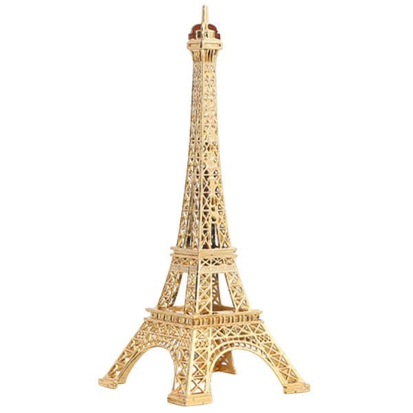 Vintage Eiffel Tower Statue Desktop Decor Iron Eiffel Tower Figurine Cake Stand Light Luxury Ornament Unique Office Decoration