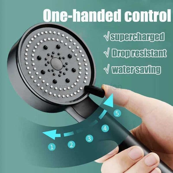 5 Modes Shower Head Adjustable High Pressure Water Saving Shower Head Water Massage Shower Head for Bathroom AccessoriesXJ240802