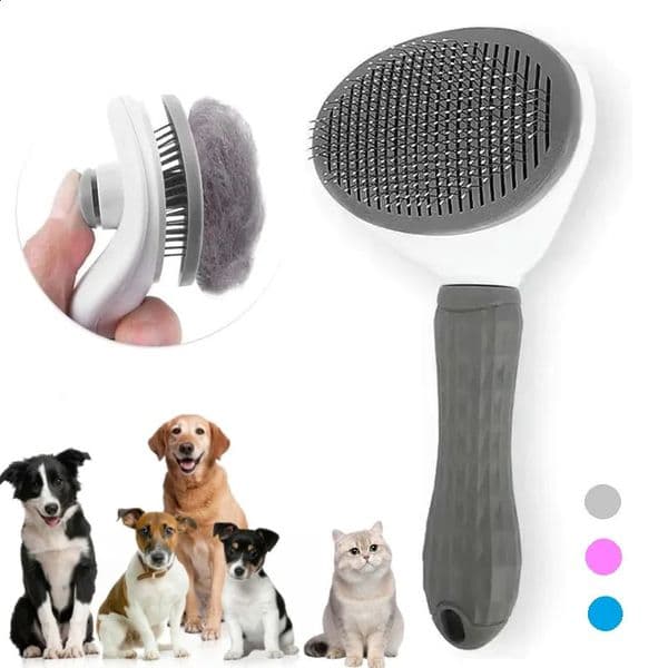 Selfcleaning Pet Hair Comb Cat Slicker Brush For Cats Grooming Brushes Dog Combs Accessories 240802