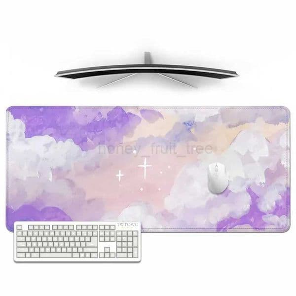 Mouse Pad Gaming Cute Aesthetic Kawaii Oil Painting XL New Computer Large Mousepad XXL Mouse Mat Natural Rubber Mice PadM240802