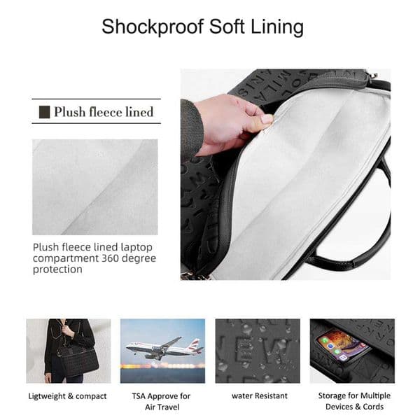 WIWU Fashion Laptop Messenger Bag for MacBook Air 15.3 2023 Waterproof Shoulder Bag for Women Lightweight Laptop Bags 13.3