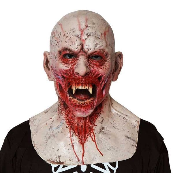 Halloween Mask Men Scary Zombie Mask for Adults Realistic Full Face Latex Mask Carnival Party Costume Props DecorationsXJ240802