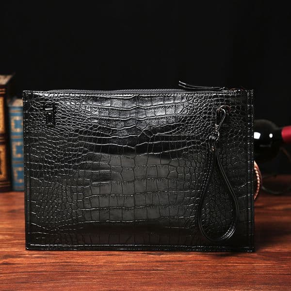 Fashion crocodile men envelope clutch bag Quality PU leather Shoulder bag for women Clutches file bag Handbags bolsa feminina