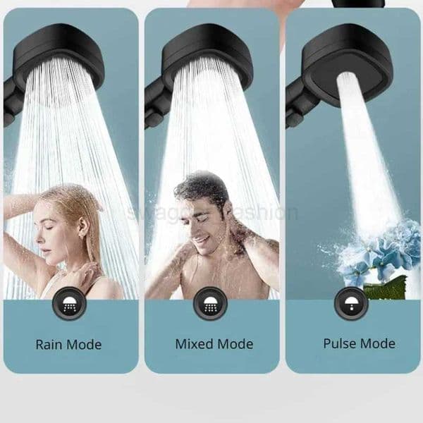 High Pressure Shower Head Water Saving 3 Modes Shower Heads Adjustable One-Key Stop Water Massage Sprayer Bathroom AccessoriesXJ5782