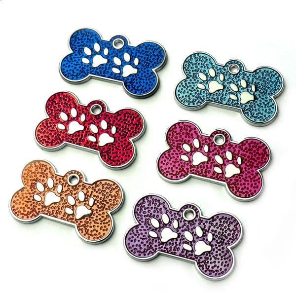 Bone Identity Card 20pcs Personalized Dog Plate Supplies Customized Laser Cat Puppy Name Phone Lable Dog Accessories 240801