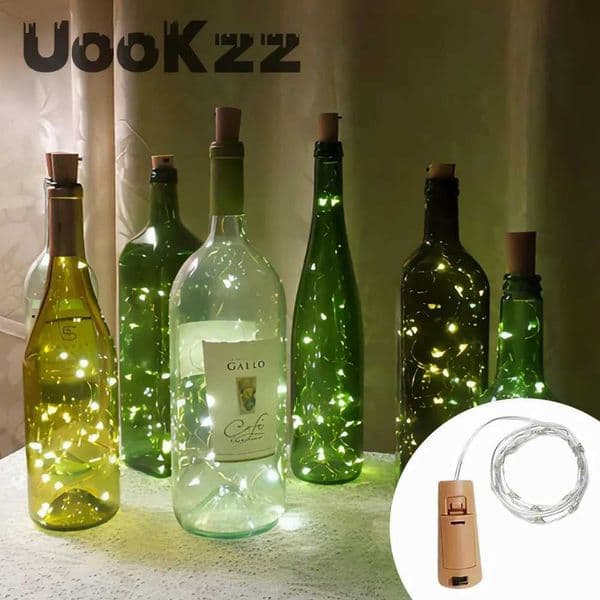 LED Wine Bottle Lights With Cork 1-3M LED Cork Lights Fairy Mini String Light For Liquor Bottles Crafts Party Wedding Decoration Y240801