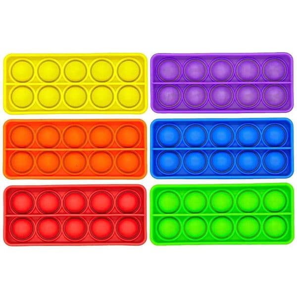 6pcs Ten Frames Pop Math Games Math Manipulatives Pop Toys Classroom Supplies Stationery Learning Toys for Kindergarten Kids Y240801