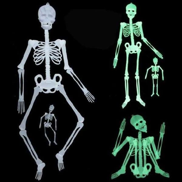 Halloween Hanging Luminous Skeleton Decoration Full Body Noctilucent Ghost Bone Halloween party Outdoor Garden Crazy Scary props Y240801
