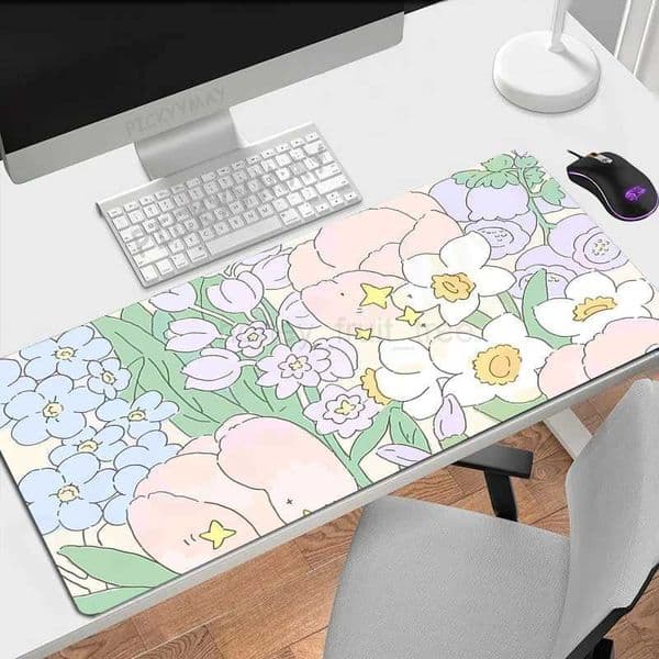 Kawaii Anime Gaming Mousepads Mousepad Cute Bear Large Mouse Mat Big Desk Pads Non-Slip Rubber Mouse Pad Big Keyboard MatsM240802