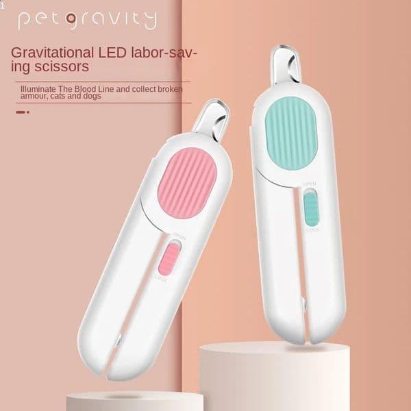Professional Cat Dogs Nail Clipper Cutter with Led Light Scissors Suit for Dog Grooming Tool Novice Cat Product Nail Clipper 240801