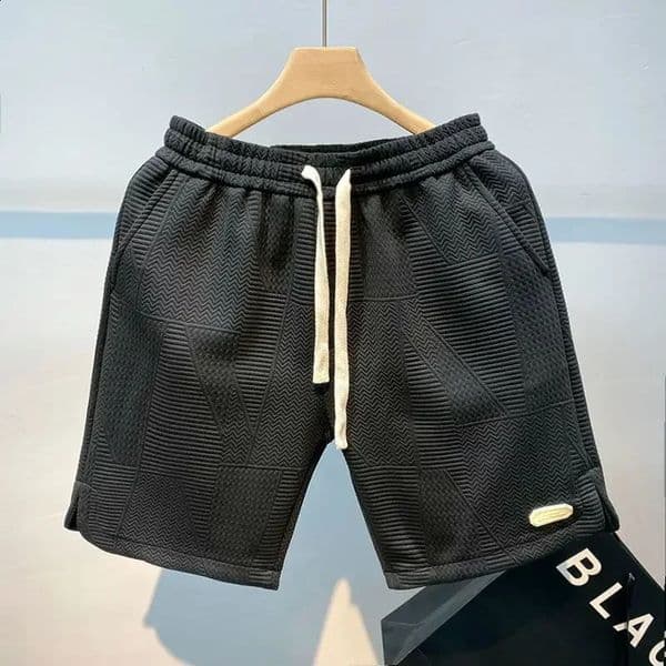 Men shorts Summer Running Shorts for Men Casual Jogging Sport Short Pants Wave Pattern Drawstring Loose Gym Sports Shorts 260414