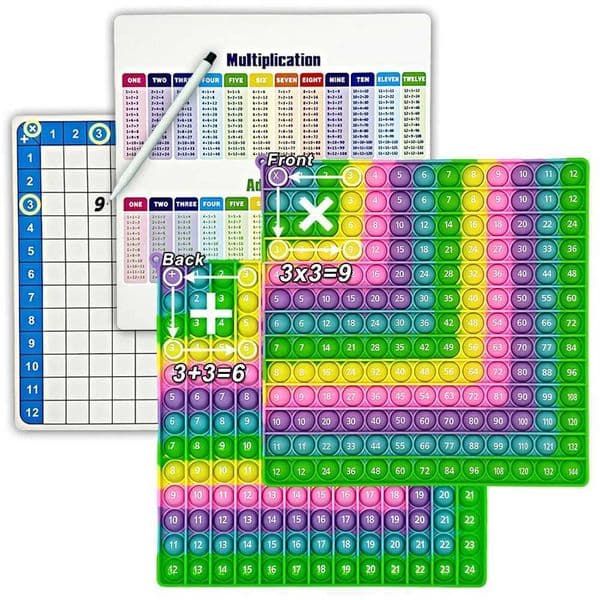 Game And Toy Magnet Toy 12*12 12+12 stuff animal Multiplication Addition Math Games Practice Pop Erasable Cards And For 3 Year Old Pen Montessori Educati