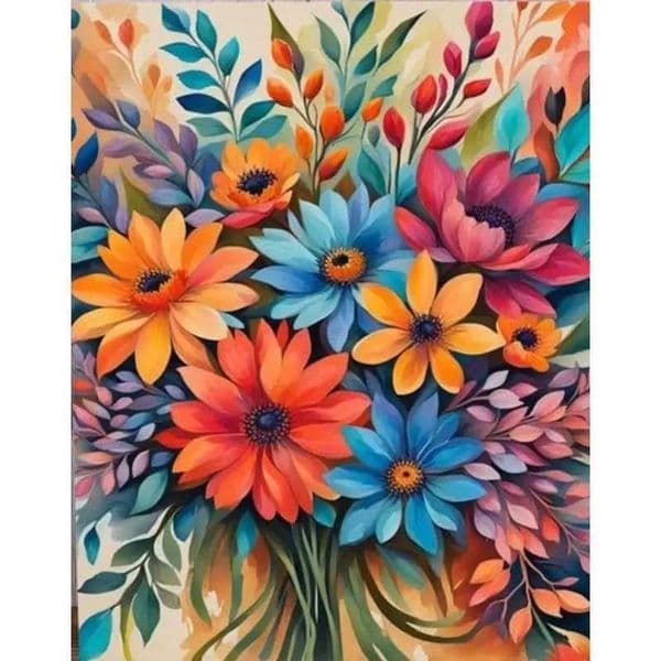 GATYZTORY 60x75cm Painting By Numbers For Adults Flower DIY Pictures Of Numbers Handicraft Painting Drawing On Canvas Unique GifXJ240803