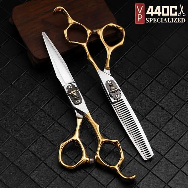 VP Barber 6.0 Inch Professional Scissors Thinning Hairdressing Styling Tool Accessories Cutting Hairdressers Scissors For HairM240801