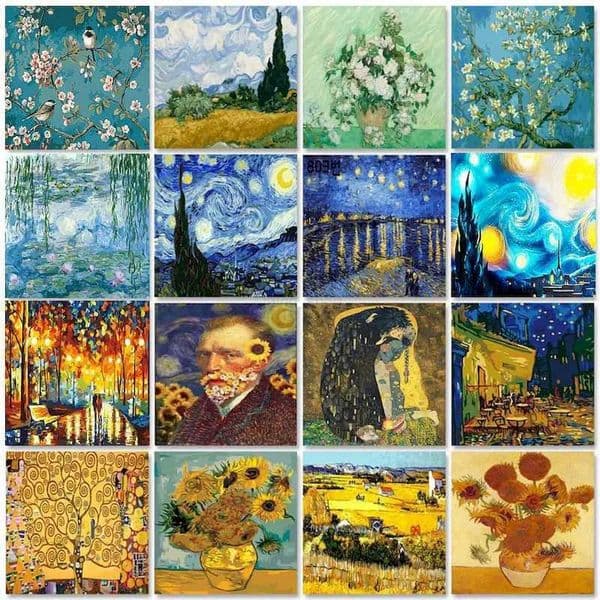 GATYZTORY Painting By Number Van Gogh On Canvas DIY Kits Acrylic Paint Landscape Figure Drawing Coloring By Number Home DecorXJ240803