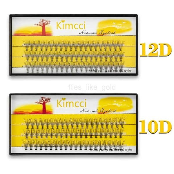 Kimcci Personal Eyelash Extension Product Eyelash 10D/12D False Eyelash Natural Soft Mink Eyelash Makeup Classic Eyelash W240803