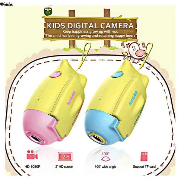 Baby Toys Camera Mini Cartoon Digital Children Kids HD 1080P Camera Photography Training Creative Educational Toy Birthday GiftsM240803
