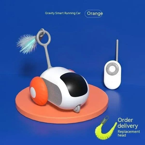 Remote Smart Cat Toy Active Rolling Car Rotating Usb Rechargeable Electric Toy Pet for Indoor CatsKitten Small Dogs Interactive 240802