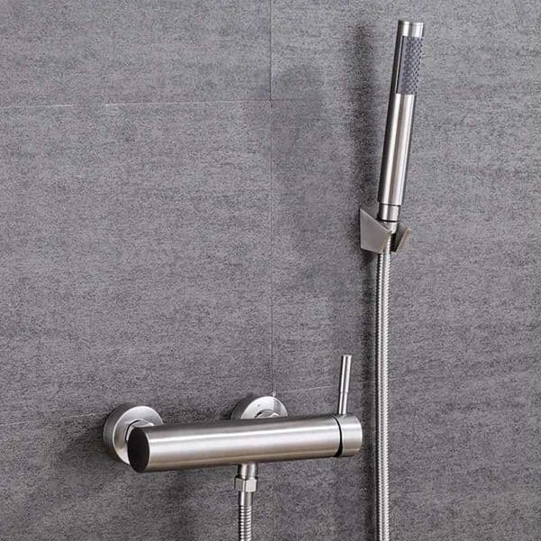 Bathroom shower faucet set bathroom faucet water mixer crane faucet with manual shower 304 stainless steel brush bathroom faucet W240802