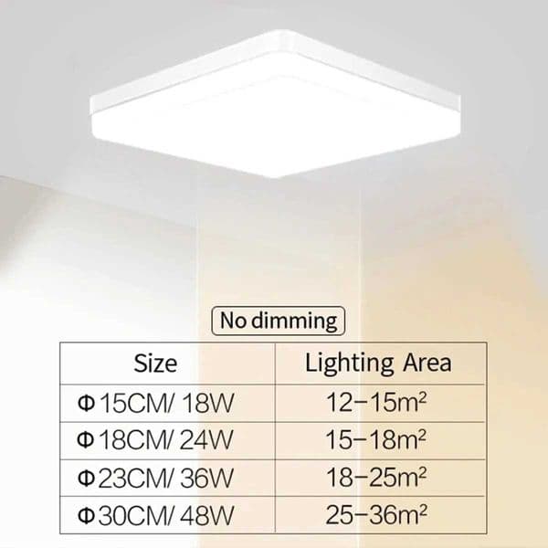 IRALAN Modern Home LED Ceiling Lights Easy To Install 3 Mode Color Temperature adjusting square For Living Room Y240802 Y240807