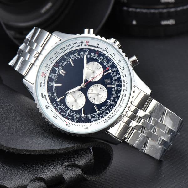 Watch designer watches elegant and fashionable Mens watch aaa high quality automatic mechanical chronograph casual fashion designer master stainless steel strap