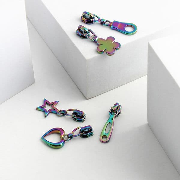 10/50/100Pcs 3# Zipper Slider For Nylon Zippers Bag Clothing Zip Puller Head Decorative Zippers Pull DIY Sewing Accessories