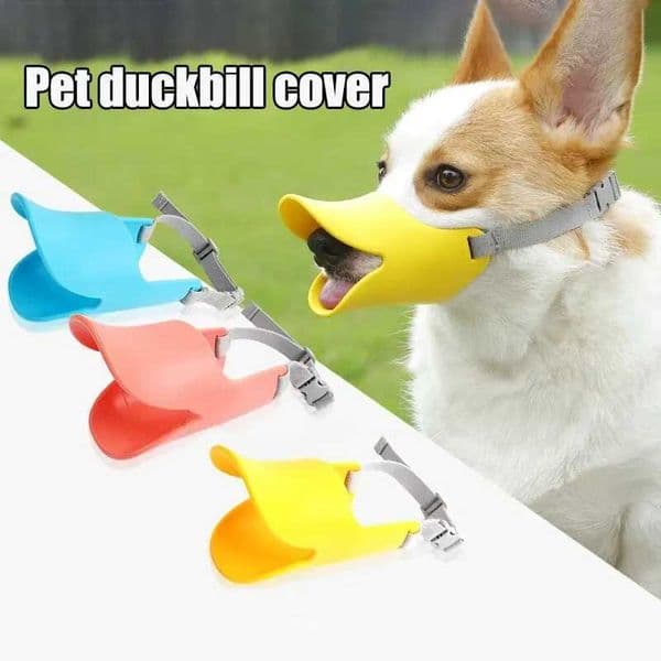 1PC Pet Muzzle Silicone Anti-cute Duck Anti-bite Training Adjustable Ring Pet Muzzle (Small Medium Large) Y240803