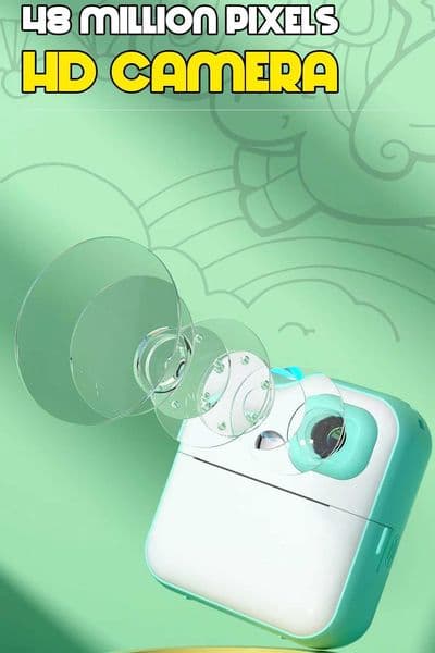 Children Instant Digital Camera1080P HD Camera Portable Thermal Print Camera Kids Outdoor Toy Camera Selfie Video Camera ToyM240803