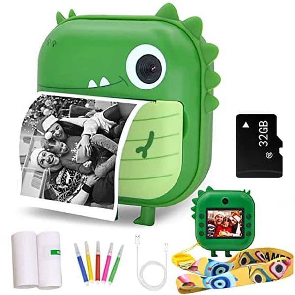 Children Camera Toys Instant Printed Thermal Camera Animals Digital Photo Camera Girl Toy Child Camera Video Girl Christmas GiftM240803