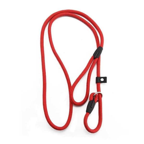 Nylon Pet Leash Dog Slip Rope Leash 130cm Dog Training Leash Strong Slip Adjustable Pet Slipknot Nylon Leash for Dogs Cats Y240803