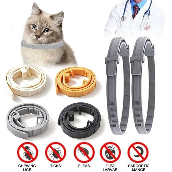 Adjustable Pet Flea and Tick Collar for Dogs 8 Months Prevention Cat Dog Collar Anti-Mosquito Insect Pest Repellent Pet Supplies Y240803