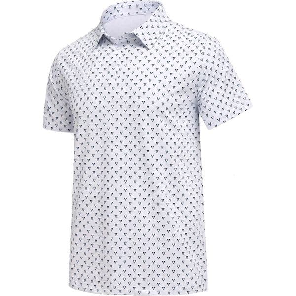 Fashion Mens Polo shirt Dry Fit Moisture Wicking Performance Shirts for Men Summer Print Golf Sleevet Casual tops summer clothes Short sleeve Free shipping