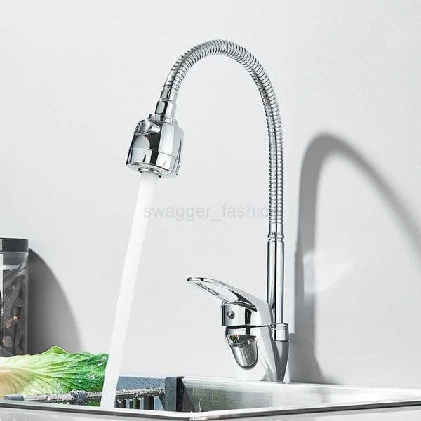 Kitchen Sink Faucet Universal 360Rotatable Flexible Cold and Hot Water Tap Adjustable Spray Mixer Tap Deck Mounted For Home UseXJ240806