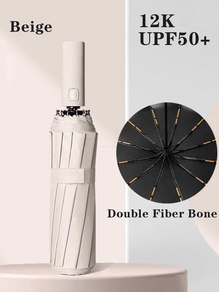 Stay Protected in Any Weather with this Fully Automatic 24-Bone Umbrella - Multiple Colors Available!XJ240806