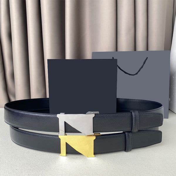 Designer Belt Luxury Men Women Solid Belt Womens Genuine Leather Black Gold Silver Buckle Belts For Men Designer Ceinture