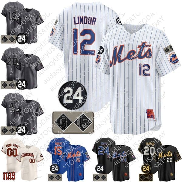 2024 ASG City Connect Jersey Memorial Francisco Alvarez Pete Alonso Kodai Senga Francisco Lindor Edwin Diaz Baty Brandon Nimmo McNeil Bader Martinez Mark Vientos